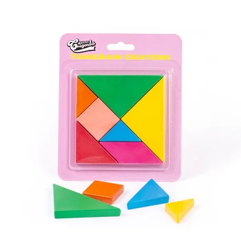 

Creative Children Painting Tangram Crayons New Student Graffiti Oil Pastel Children's educational Stationery Painting Supplies