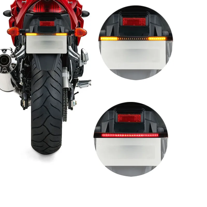 Мотоцикл свет с хвостовым тормозом Стоп сигнал поворота светодиодный красный янтарь для Kawasaki NINJA 300 250R ZX636R ZX6RR 400R TouReR