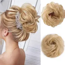 AISI заколка для волос, накладные волосы, пучок, кудрявый, Dount Updo, синтетический эластичный шиньон, аксессуары для волос, Термостойкое волокно