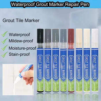 

4ml Tile Beauty Styling Pen Bathroom Waterproof Grout Marker Repair Pen Bathroom Paint Cleaner