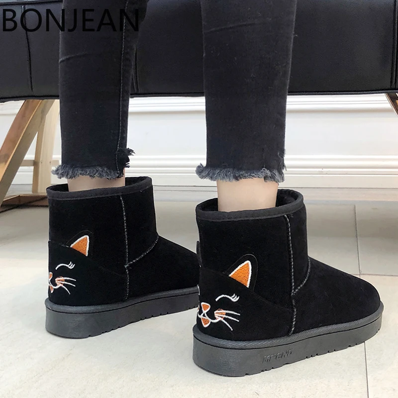 2020 женские ботинки Bottines Femmes модные зимние ботильоны теплая женская обувь с