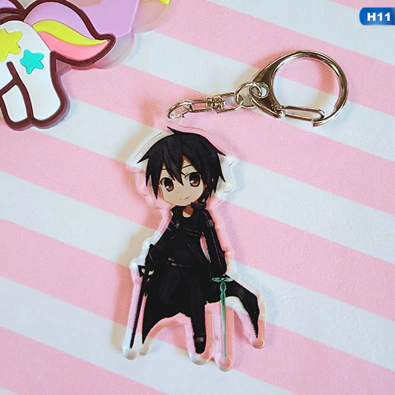 KEY5246H11 Sword Art Online SAO Yuuki Asuna акриловый брелок для ключей - Цвет: KEY5246H11