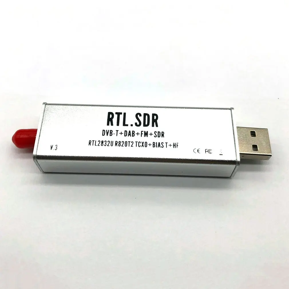 RTL-SDR блог V3 RTL2832U 1PPM TCXO HF BiasT SMA программное обеспечение алюминиевый экранированный чехол определение радио R820T2 тюнер