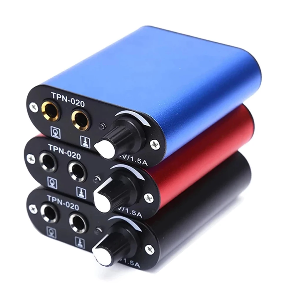 1PCSMiniTattooPowerSupplyProfessionalBlackRedBluePowerSupply