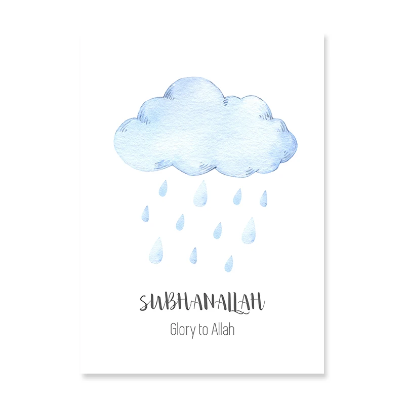Allah-Islamic-Wall-Art-Pictures-Hot-Air-Balloon-Clouds-Nursery-Decor-Canvas-Painting-Print-Poster-Picture (6)