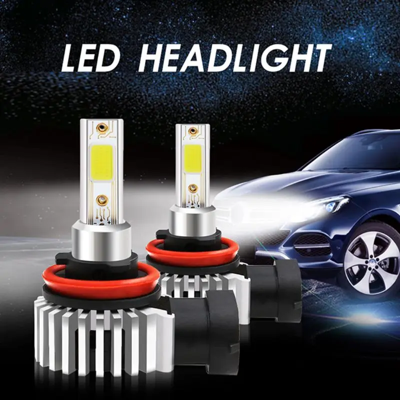 

2pcs H1 H4 H7 H11 H8 H9 9005 9006 Led Headlight Bulbs 6400LM Car Styling 6000K G6KC
