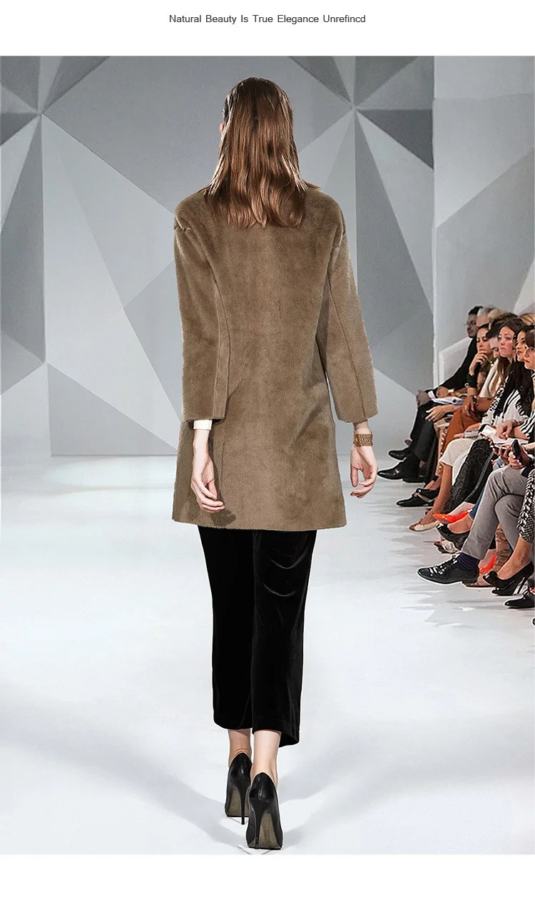 New Winter Luxury Designer Women Fashion Wool Single-breasted Pockets Overcoat Thicken Warm Runway Long Jacket Coats Femme