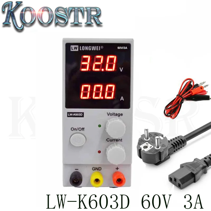 DC Питание LW-K603D 60V 3A мини ЖК-дисплей цифровой Дисплей Регулируемый Лаборатории Регулируемое переключение Питание 110 V/220 V