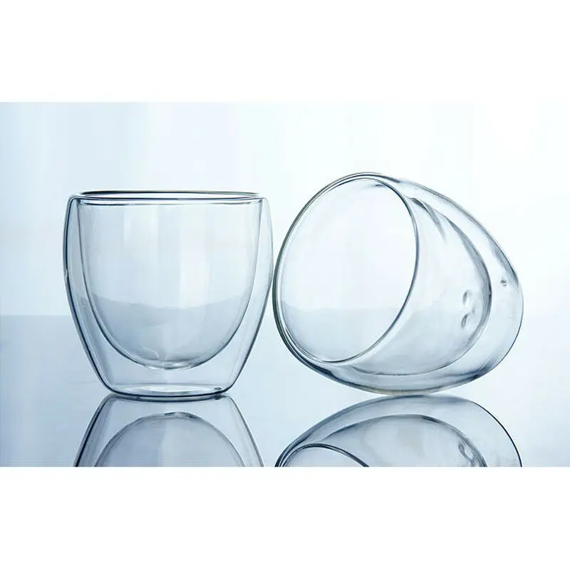 150-450 мл стеклянная кофейная кружка прозрачная двойная лента настенный Термоизолированный чайный стаканчик питьевой двухслойный стакан