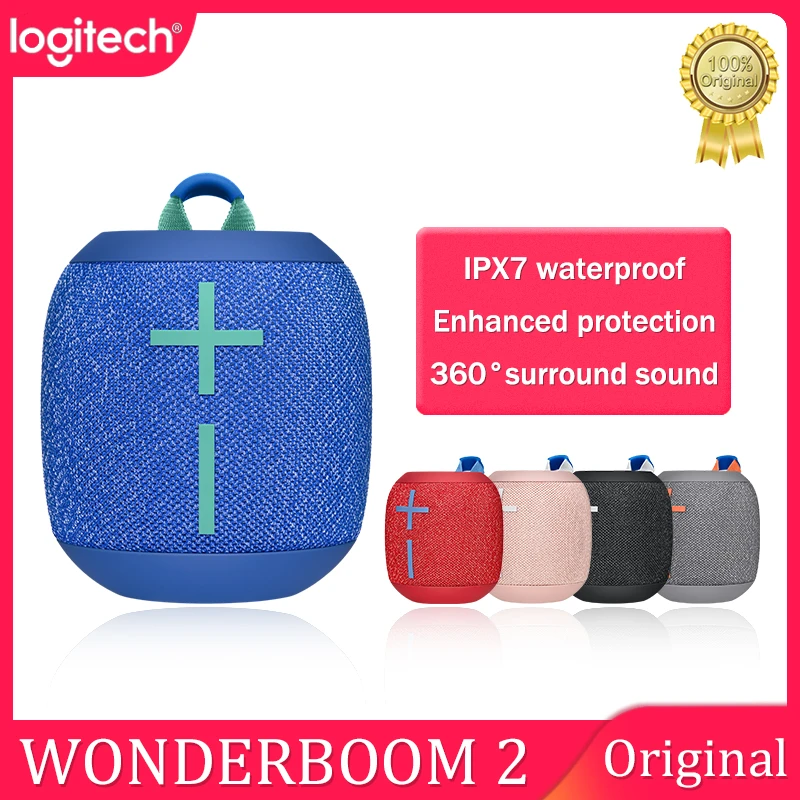 Logitech Ultimate Ears Ue Wonderboom2 Portable Outdoor Bluetooth Compatible Speaker Wireless Boom Box Ipx7 Waterproof 360 Sound Speakers Aliexpress
