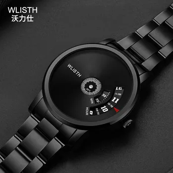 

Men's Watch 30m Waterproof Top Brand Luxury Big Dial Creative Quartz Watch Men Silver Mesh Belt Wristwatch A3383