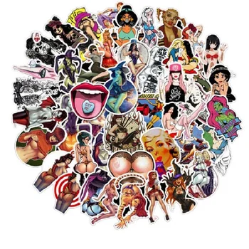 

100 Pcs Explosions Personality Sexy Girl Stickers Graffiti Car Sticker Bicycle Skateboard Guitar Suitcase Waterproof Sticker