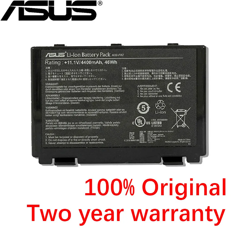 ASUS оригинальные 4400 мАч для Asus A32-F82 a32-f52 a32 f82 F52 k50ij k50 K51 k50ab k40in k50id k50ij K40 k50in k60 k61 k70 11,1 V