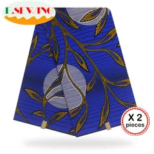 Африканская восковая ткань с принтом Анкара для шитья Анкара африканская ткань 12 ярдов нигерийская хлопковая ткань Гана для платья 81007