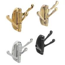 Bathroom Rotatable Hooks 180 Degree Storage Hook Clothes Towel Hook Coat Rack Metal Bathroom Bracket Kitchen Bedroom Accessories
