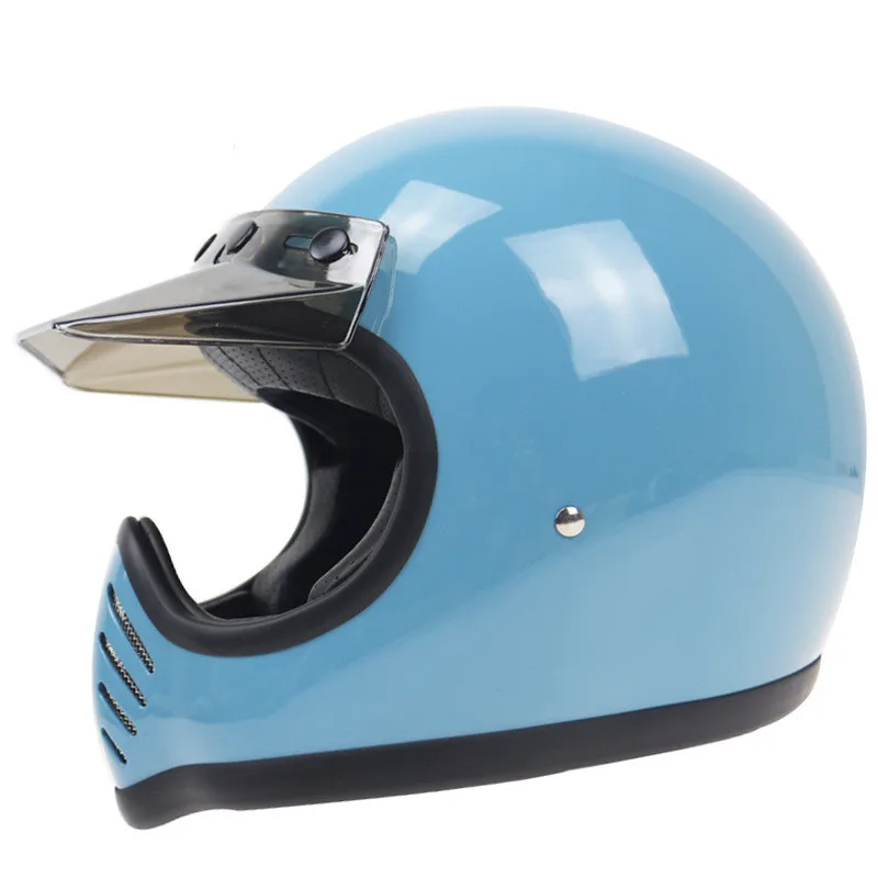 US $119.18 TT CO Light Weight Vintage Motorcycle Helmet DOT ECE Approved retro Casco Moto Full Face Cafe Racer Helmet with Detachable Visor
