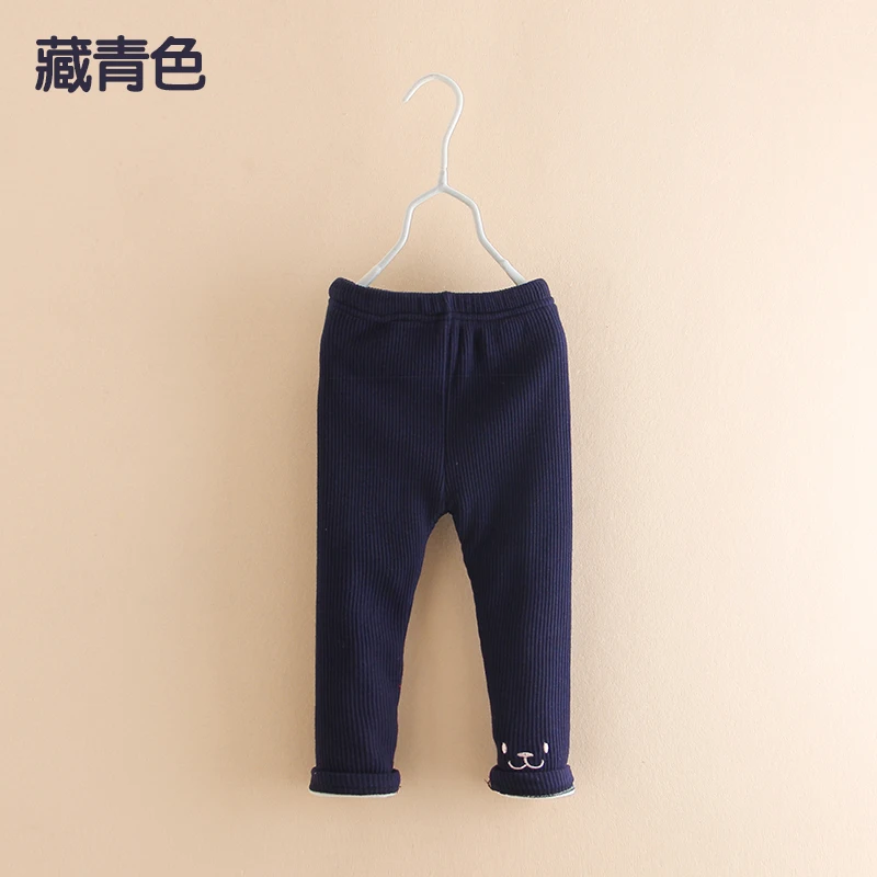Модные детские вышитые леггинсы с героями мультфильмов г. Зимние Модные Детские утепленные штаны с плюшевой вышивкой для девочек, детские От 2 до 7 лет