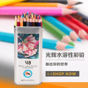 

12 Colors 24 Colors 36 Colors 48 Colors Water Soluble Color Pencil Graffiti Color Lead To Send Pen