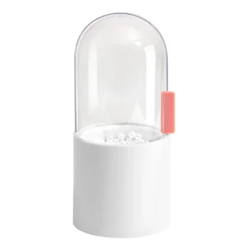 

Transparent Dustproof Multifunctional Cosmetic Container Portable Pearl ABS Lipstick Makeup Brush Box Bathroom Home Storage