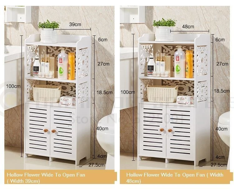 Bathroom Shelf Floor-standing Bathroom Washbasin Toilet Multi-layer Shelf Bathroom Storage Cabinet Storage Shelf Storage Rack