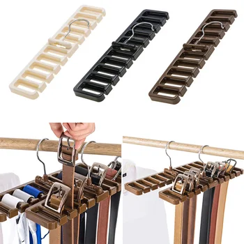 

10 Grid Storage Rack Tie Belt Shelf Organizer Space Saver Rotating Scarf Ties Hanger Holder Hook Closet Tops Bra Bag Belt Frame