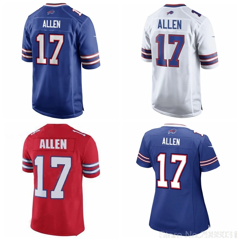 Мужской Женский Молодежный Josh Allen Tremaine Edmunds драфт Джерси Buffalo