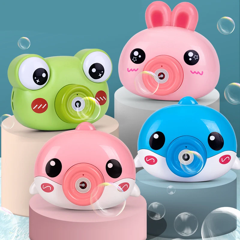 

Electric Music Bubble Camera Kids Cartoon Bubble Blowing Machine Wings Magic Wand Bubble Machine Give Girls Birthday Gifts