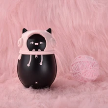 Горячая Распродажа, милые мини грелки для рук для домашних животных, для девочек, портативное карманное зарядное устройство, аккумулятор, перезаряжаемый, 9000 мА/ч, черный цвет