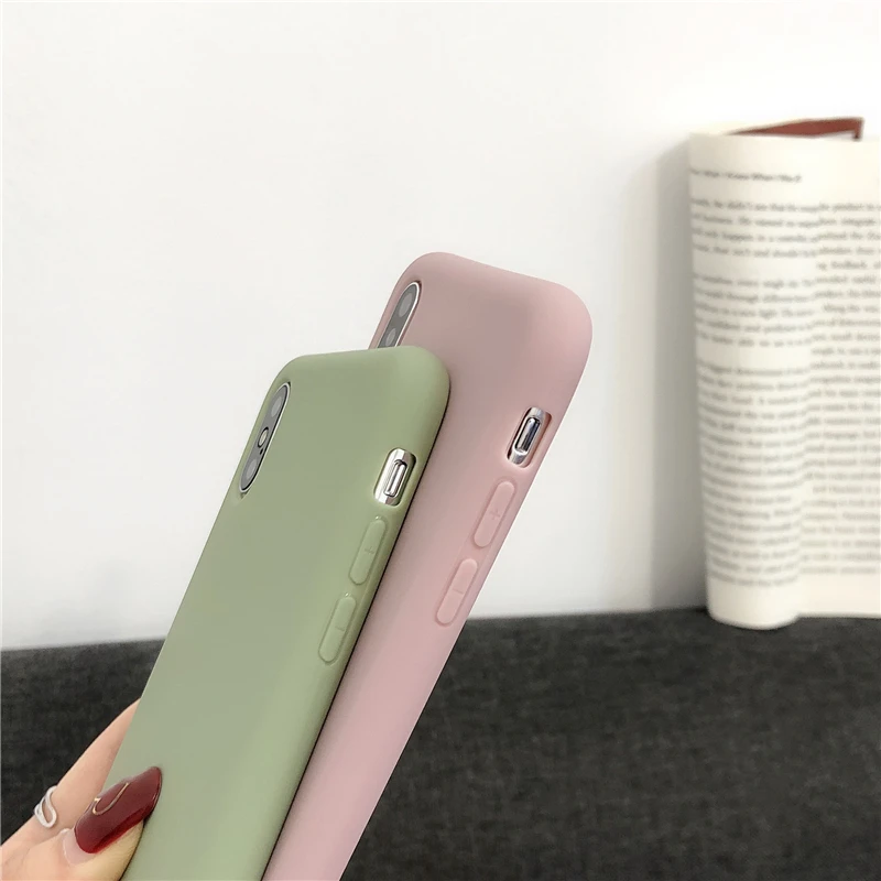 Однотонный силиконовый чехол Gimfun для Iphone 11 Pro Max X Xs Xr 6 7 8Plus мягкий накладка