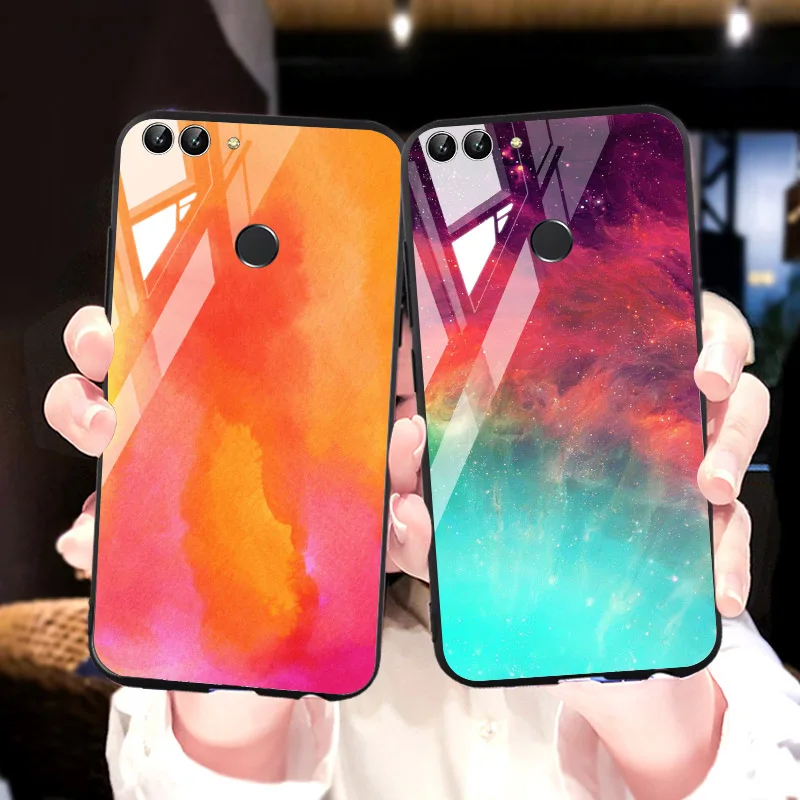 For Huawei P30 Lite Case For Huawei Mate 30 Pro 20 Lite P40 Pro Plus P20 Cases Y8P Y7P Y6P Y5P Nova 5T Cover Tempered Glass