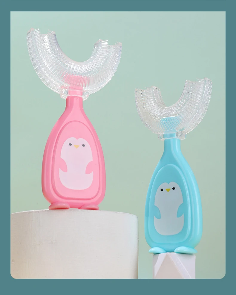 Children's Toothbrush Baby U-shaped Toothbrush Soft Silicone Teethers Newborn Brush Kids Teeth Oral Care Cleaning Health