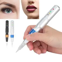 Semi-Permanent Microblading Needle Tattoo Machine Eyebrow Lips Eyeliner Makeup Tools Body Arts Tattoo Supplies US Plug 110-240V