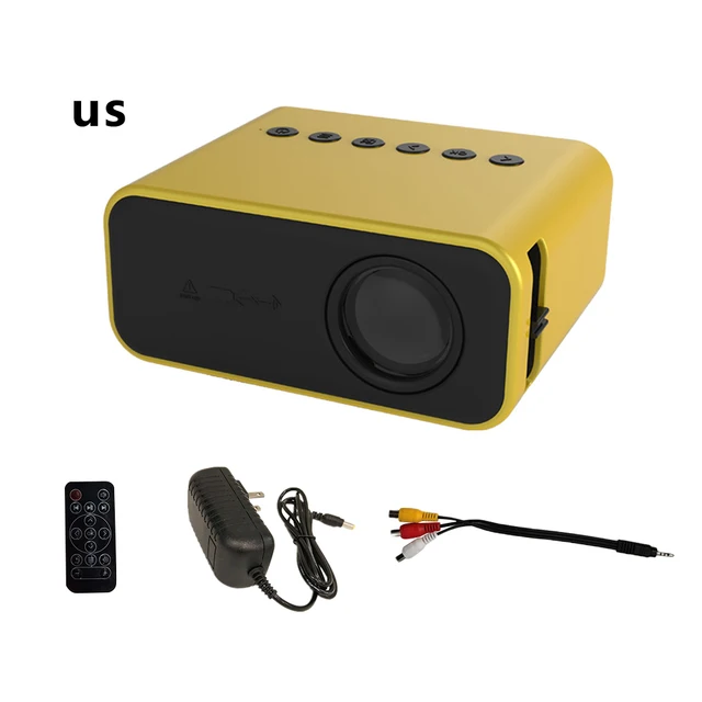 Mini proyector LED para cine en casa, reproductor de vídeo multimedia portátil ajustable, 1080P, YT500|Accesorios de proyector| AliExpress