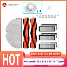 

Roborock S50 S51 S55 T6 T7pro Mopping Cloths Main Brush HEPA Filter Side Brush Parts Vacuum Replacement of Accessories