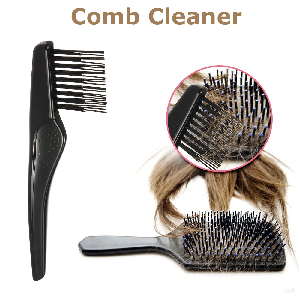 

Plastic Hair Brush Cleaning Tool Comb Cleaner Cleaning Remover Black