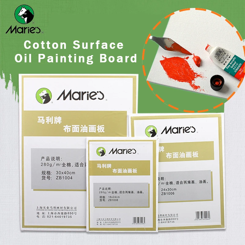マリーの薄型キャンバスパネル綿の布表面油絵ボード キャンバス白空白練習ボード油 アクリル絵画キャンバス 絵画キャンバス Aliexpress