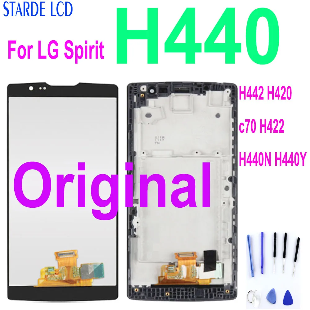 For LG Spirit H440F H440N H440Y H442 H442F H443 H422 LCD Screen Display Touch Di - Foto 12
