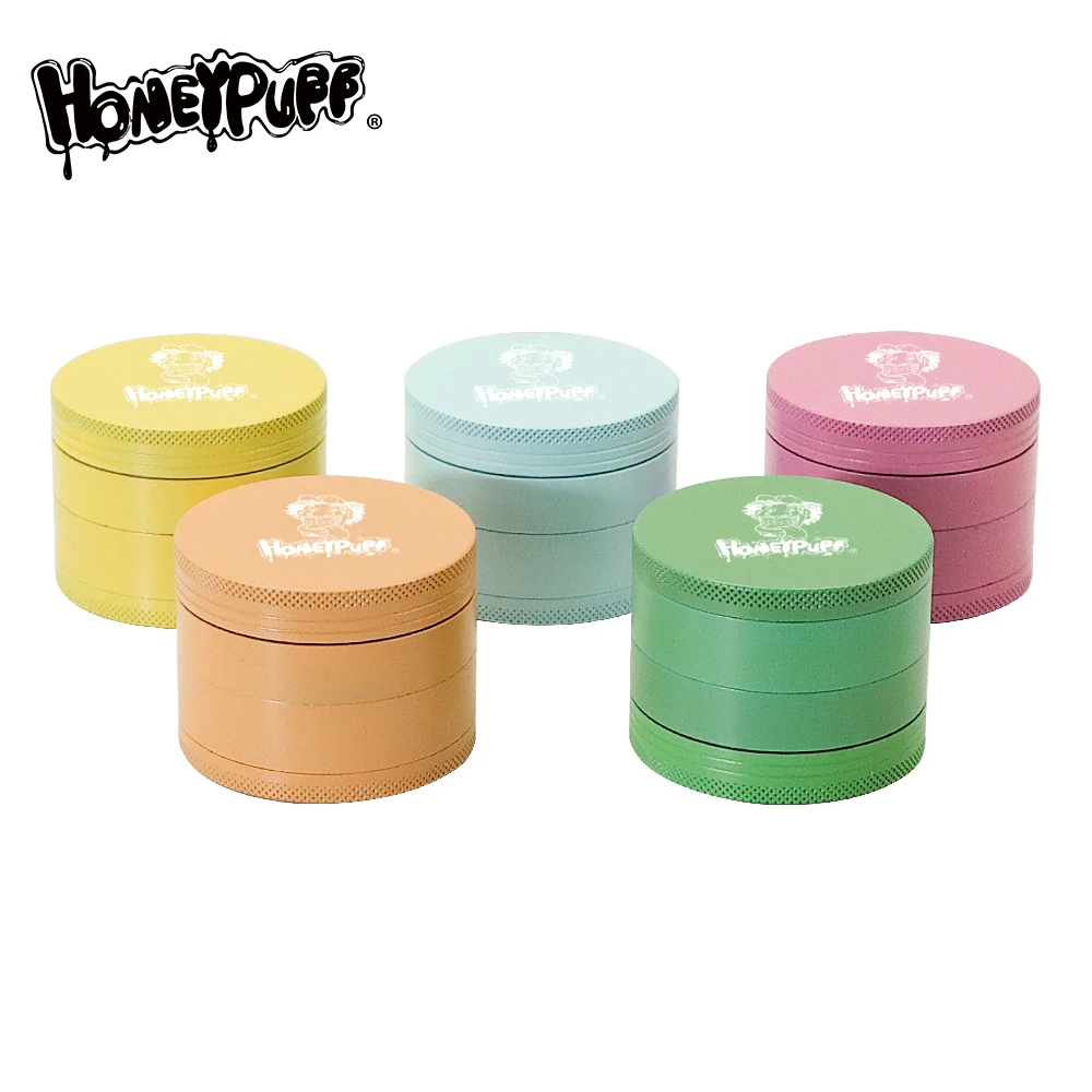 HONEYPUFF Grinder Weed Ceramic Herb Grinder Aluminum 63MM 4 Layers Grinding Machine Spices Grinder Crusher Weed Accessories HONEYPUFF Grinder Weed Ceramic Herb Grinder Aluminum 63MM 4 Layers Grinding Machine Spices Grinder Crusher Weed Accessories