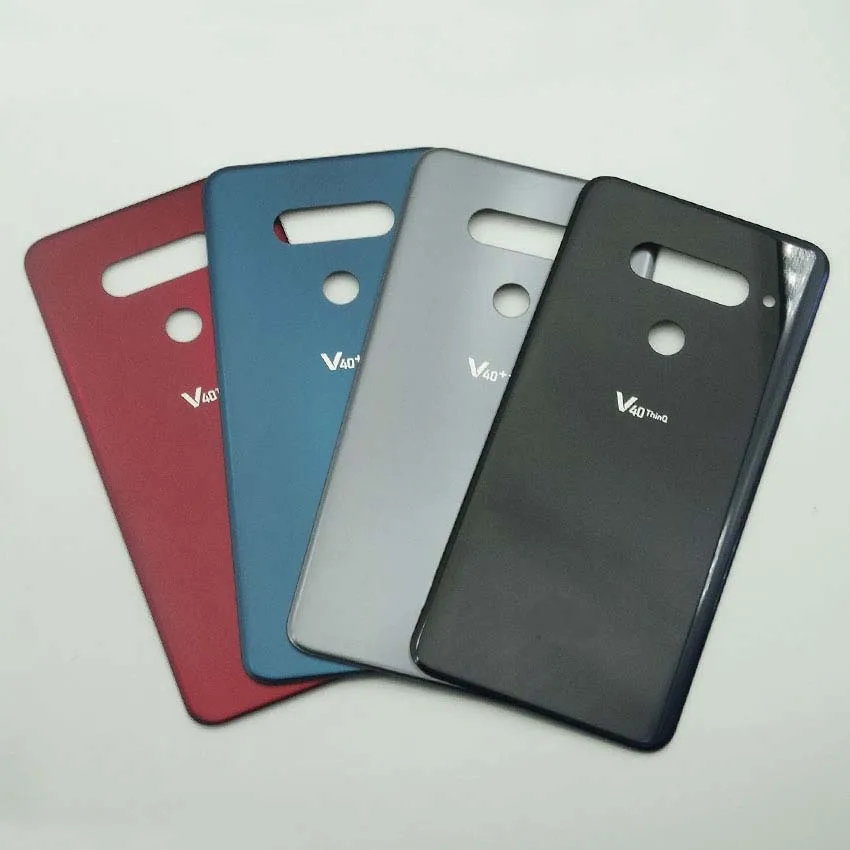 Оригинальная Крышка батарейного отсека для LG V40 ThinQ задний корпус Чехол V405QA7 V405UA