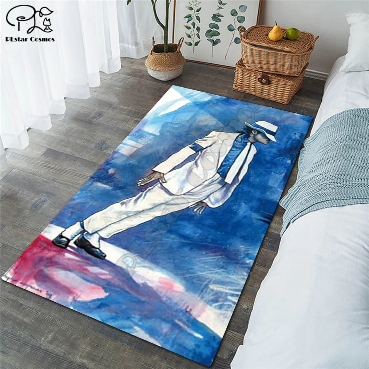Michael Jackson carpet Square Anti-Skid Area Floor Mat 3D Rug Non-slip Mat Dining Room Living Room Soft Bedroom Carpet 06
