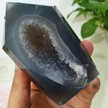 

Natural agate geode crystal wand points feng shui stone healing crystal wands chakra energy