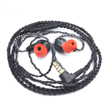 

DIY SE215 HIFI Headset MMCX Upgrade Cable For Shure SE215 SE315 Earphones Headphone Cables Cord With Mic for iphone huawei xiami