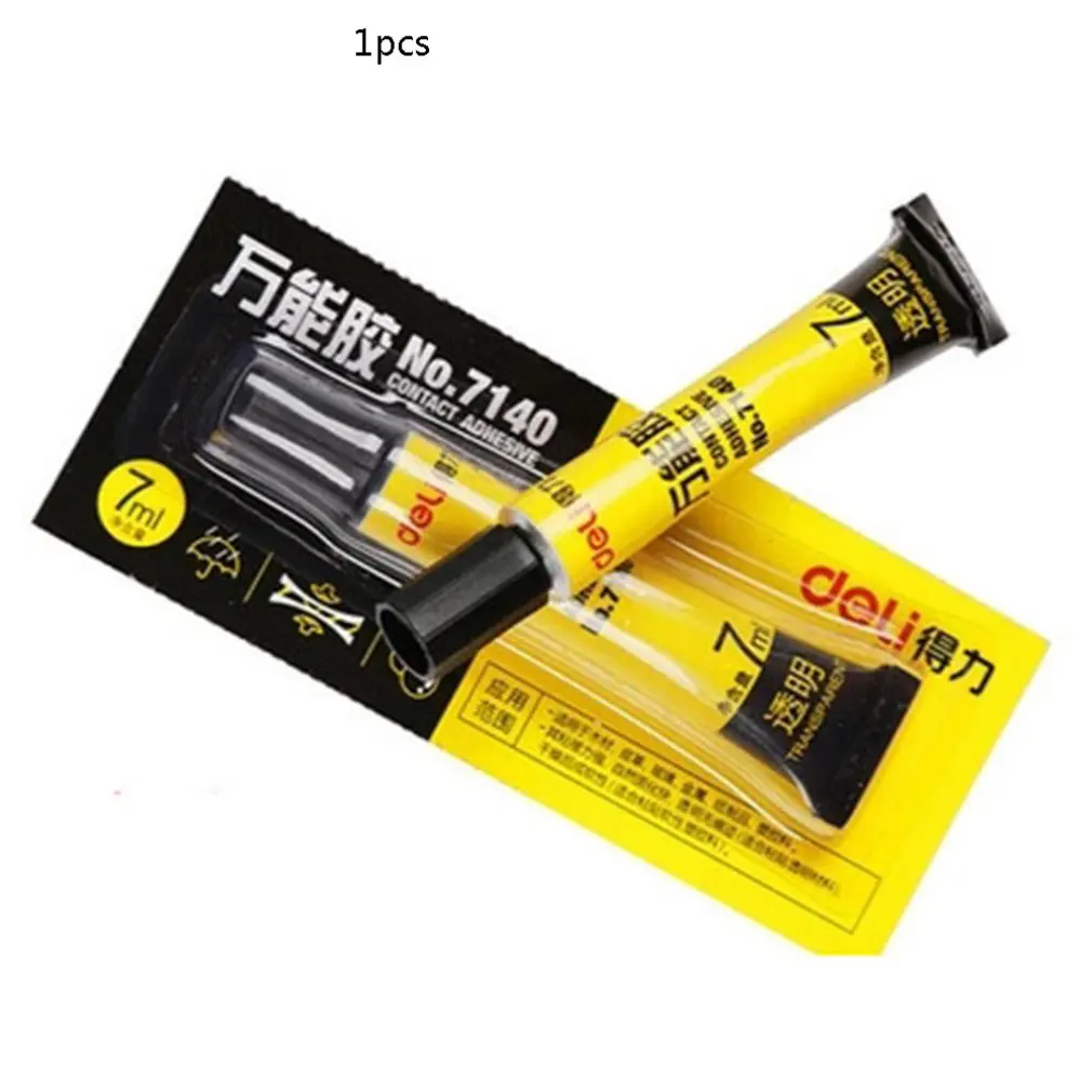 Deli 7140 Million Rubber 7 Ml Transparent Glue Multi-Function Instant Glue Super Glue Waterproof Glue Adhesive Tool