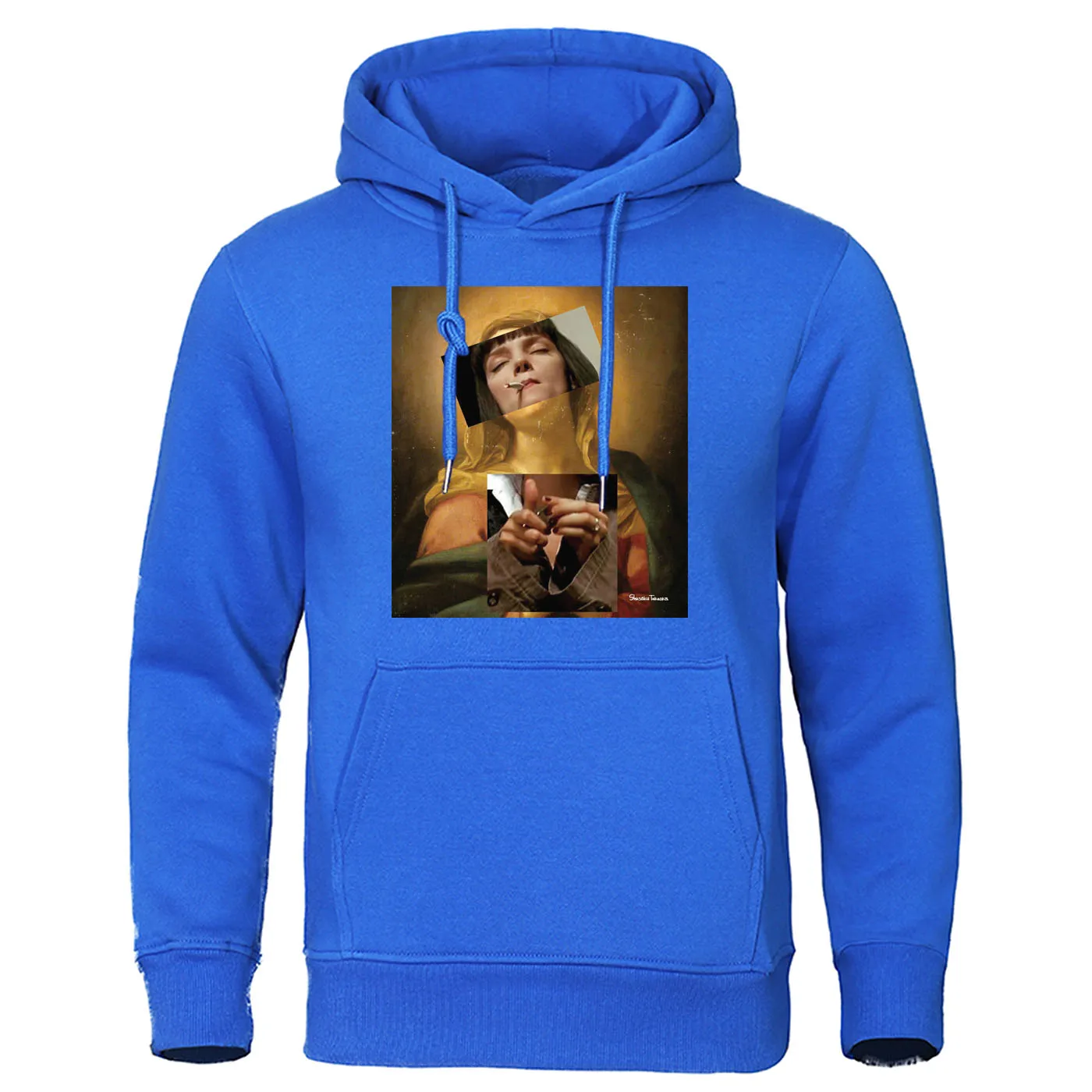

Virgin Mary Pulp Fiction Hoodie For Men 2019 Autumn Winter Men's Hooded Sweatshirts Harajuku Casual Hoodies Hip Hop Streetwear
