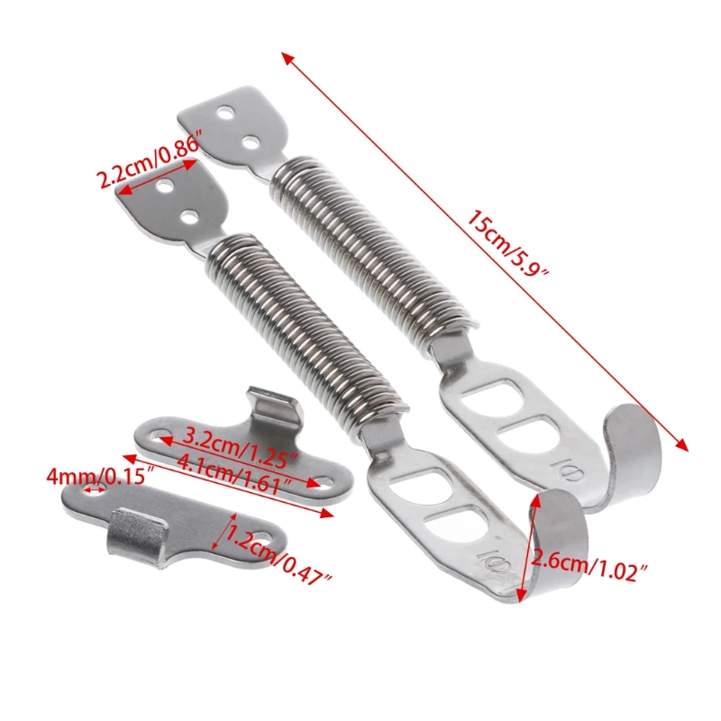 Stainless Bonnet Springs Clips Hood Panel Race Rally Pair Lock for IMPREZA EJ18 engine cover bonnet hood pins kit