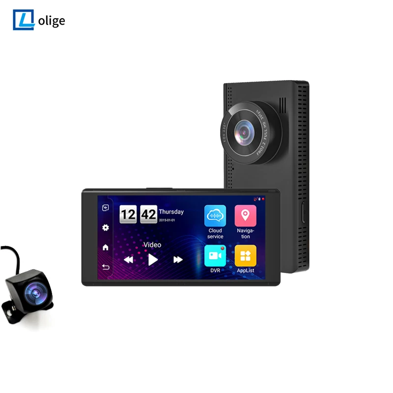 5 дюймов 4G ADAS DVR автомобиля Камера Android8.1 GPS навигация 2 ГБ + 16 Гб FHD 1080P видео