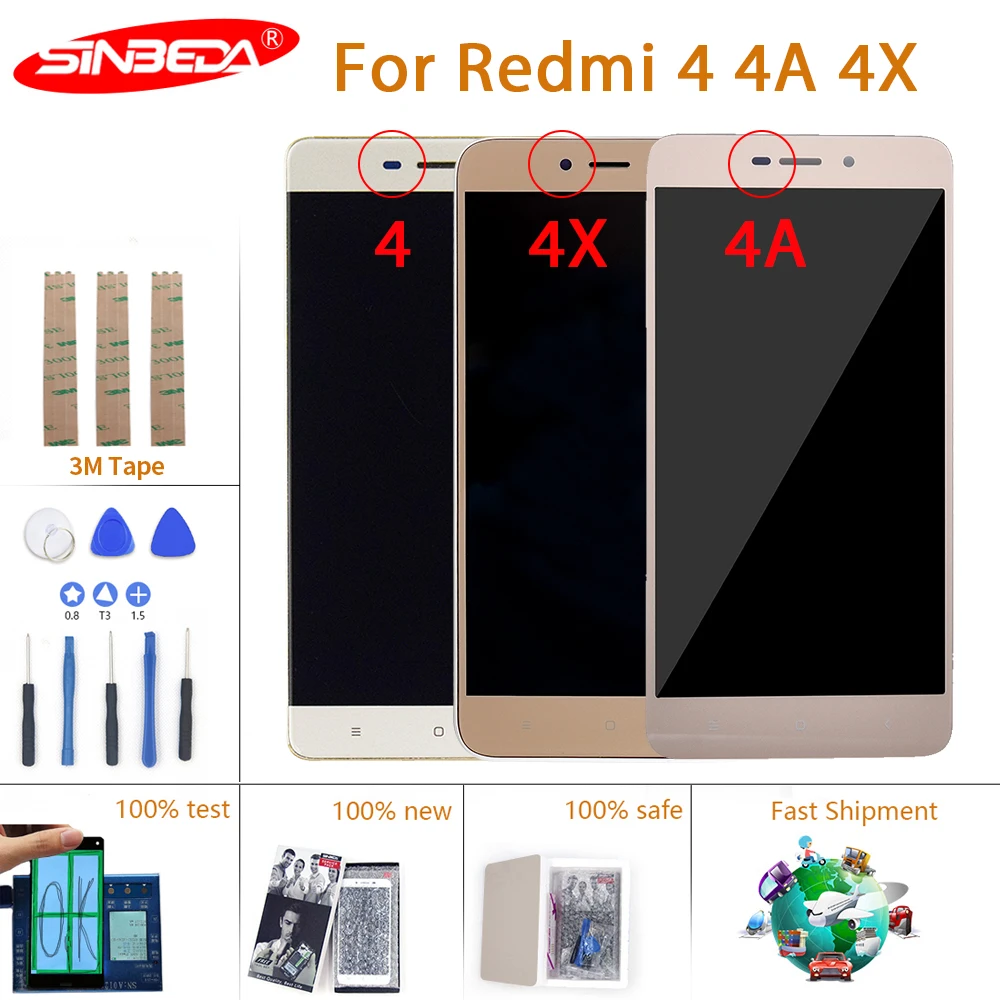 Original For Xiaomi Redmi 4 4a 4x Lcd 