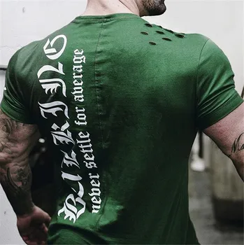 

New Men T Shirt Men's Sportss T-shirt Summer Male Gyms Fitness Bodybuilding Workout Shirts Short Sleeves Tees Tops Clothing