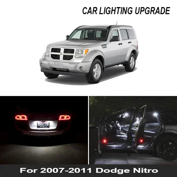 

8pcs For 2007-2010 2011 Dodge Nitro Canbus White Car LED Light Bulbs Interior Package Kit 12v Map Dome License Plate Light