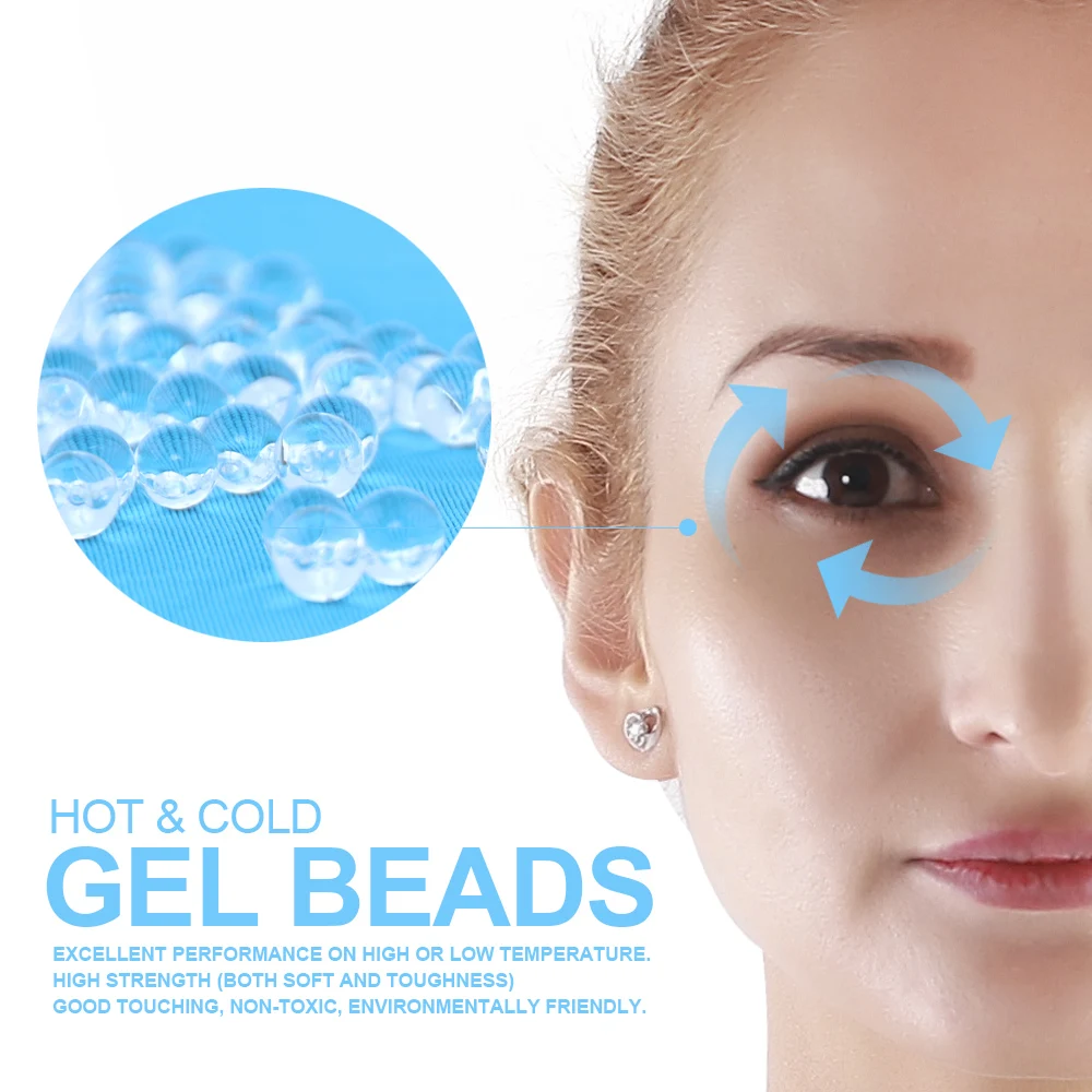 New Gel Eye Mask Reusable Beads for Hot Cold Therapy Soothing Relaxing Beauty Gel Eye Mask 2